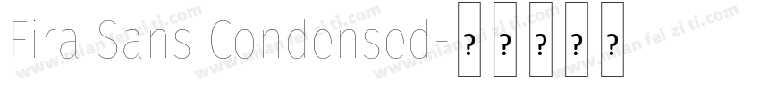 Fira Sans Condensed字体转换